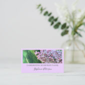 Elegant Classy Paarse Lila aangepaste foto tuinier Visitekaartje (Staand voorkant)