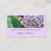 Elegant Classy Paarse Lila aangepaste foto tuinier Visitekaartje (Voorkant)