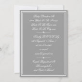 Elegant Classy Personalized Simple Couples Shower Kaart (Achterkant)