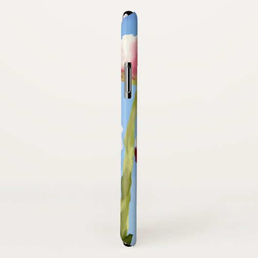 Elegant Classy Pink Gouache Florals Case-Mate iPhone Case (Achterkant / rechts)