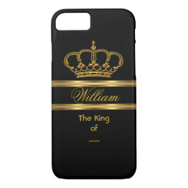 Elegant Classy Royal King Gold Black Crown 3 Case-Mate iPhone Case