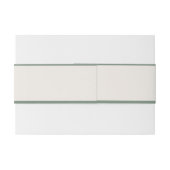 Elegant Classy Sage Green Wedding Uitnodigingen Wikkel (Achterkant Voorbeeld)