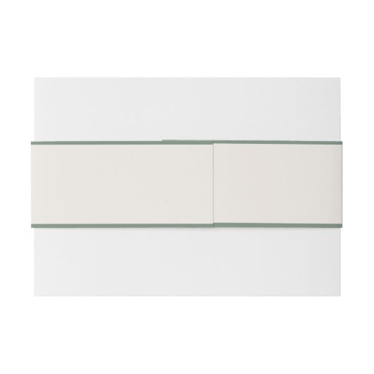 Elegant Classy Sage Green Wedding Uitnodigingen Wikkel (Achterkant Voorbeeld)