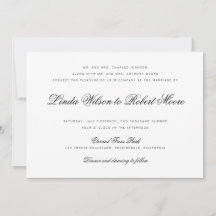 Elegant Classy Script Traditional Wedding
