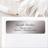 Elegant Classy Sheen Zilveren Bruiloft Etiket (Insitu)