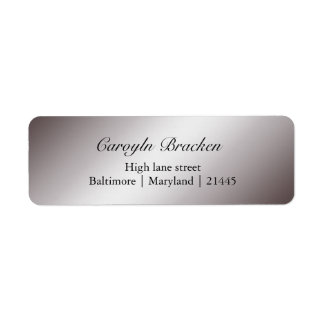 Elegant Classy Sheen Zilveren Bruiloft Etiket