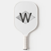 Elegant Classy Silver Black - Gepersonaliseerd mon Pickleball Paddle (Achterkant)