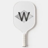 Elegant Classy Silver Black - Gepersonaliseerd mon Pickleball Paddle (Voorkant)