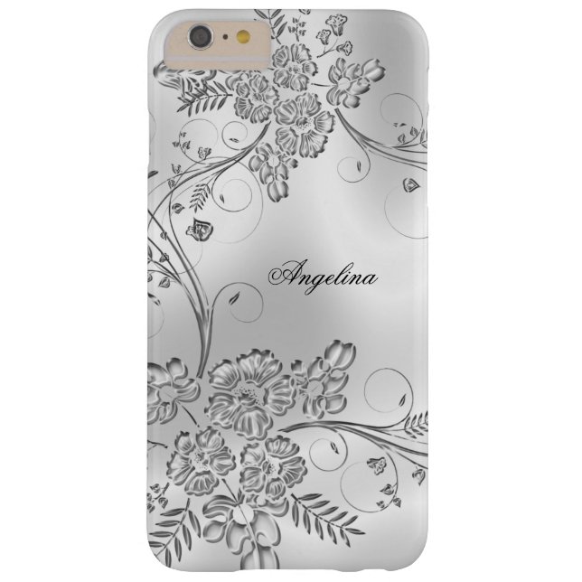 Elegant Classy Silver Metal Kijk uit Case-Mate iPhone Case (Achterkant)