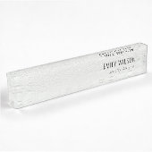 Elegant Classy Simple Ivory White Leather Texture Naambordje
