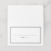 Elegant Classy Simple Stylish Wedding Plaatskaartje (Buitenkant ongevouwen)