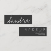 Elegant classy skinny Makeup Artist visitekaartje (Voorkant / Achterkant)