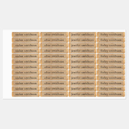 Elegant Classy Taupe Luxury Voeg Jouw naam School  Labels