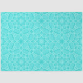 Elegant Classy Turquoise Mosaic Geometric Pattern Tissuepapier (Voorkant)
