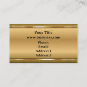 Elegant Classy verguld Visitekaartje (Achterkant)
