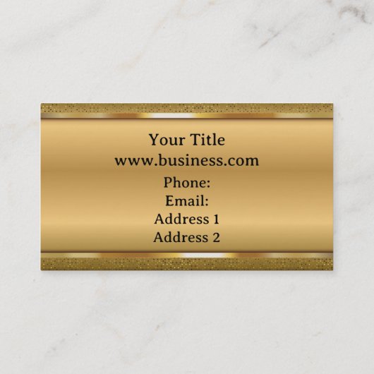 Elegant Classy verguld Visitekaartje (Achterkant)