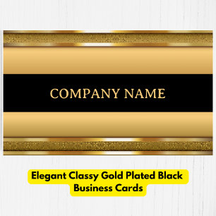 Elegant Classy verguld zwart Visitekaartje