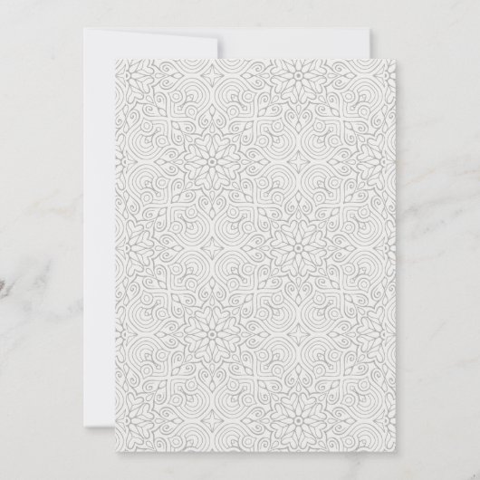 Elegant Classy  Waterverf Peacock Wedding Kaart (Achterkant)