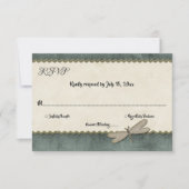 Elegant  Classy Whimsical Formal Wedding RSVP Kaartje (Voorkant)