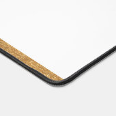 Elegant Classy White & Gold-gepersonaliseerd monog Bureaumat (Hoek)