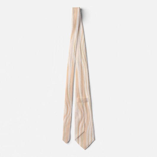 Elegant Classy White Sved Pastel Wood Patroon Stropdas (Achterkant)