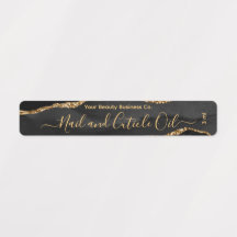 Elegant Classy Zwart Goud Marmer Beauty Product