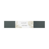 ELEGANT CLASY LUXE GOLD FOIL FLORAL WEDING UITNODIGINGEN WIKKEL (Vlak)
