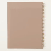 Elegant Clay Goud | Jouw Naam Planner (Achterkant)