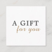 Elegant Clean Beauty Salon Cadeaubon Kortingskaartje (Voorkant)