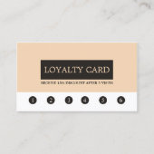 Elegant Clean Beauty Salon Loyalty Kaart (Voorkant)