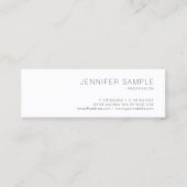 Elegant Clean Design Professional Plain Trendy Mini Visitekaartje (Voorkant)