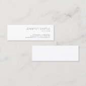 Elegant Clean Design Professional Plain Trendy Mini Visitekaartje (Voorkant / Achterkant)
