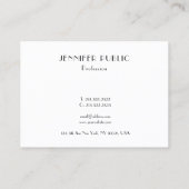 Elegant Clean Design Sjabloon Professional Luxe Visitekaartje (Achterkant)