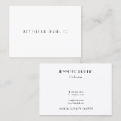 Elegant Clean Design Sjabloon Professional Luxe Visitekaartje (Voorkant / Achterkant)