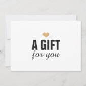 Elegant Clean Faux Gold Heart (Voorkant)