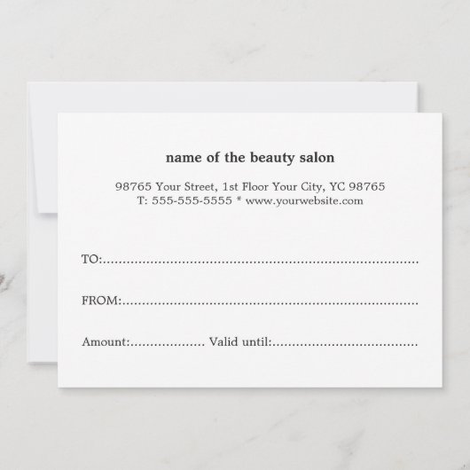 Elegant Clean Faux Gold Heart (Achterkant)