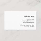 Elegant Clean Light Grey Faux Copper Line Attorney Visitekaartje (Achterkant)