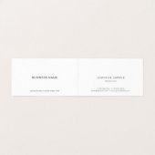 Elegant Clean Modern Minimal Professional Plain Visitekaartje (Binnenkant ongevouwen)
