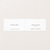 Elegant Clean Modern Minimalist Trendy Sjabloon Visitekaartje (Binnenkant ongevouwen)