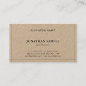 Elegant Clean Professional Modern Plain Luxury Visitekaartje (Achterkant)