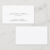 Elegant Clean Professional Modern Trendy Sjabloon Visitekaartje (Voorkant / Achterkant)