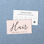 Elegant Clean Roos Wit Bold Hair Stylist Visitekaartje