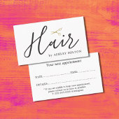 Elegant Clean Scissors Hair Stylist Benoeming Visitekaartje