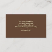 elegant clean style business card visitekaartje (Achterkant)