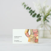 Elegant Clean Vegetables Body Nutritionist Visitekaartje (Staand voorkant)