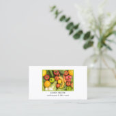 Elegant Clean Vegetables Nutrition Specialist Visitekaartje (Staand voorkant)