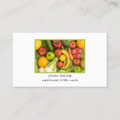 Elegant Clean Vegetables Nutrition Specialist Visitekaartje (Voorkant)
