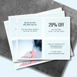 Elegant Clean White Blue Photo Massage Therapist Flyer<br><div class="desc">Elegant flyer,  sjabloon voor couponontwerp met professionele studio-foto's. Ideale marketingtool voor uw klanten. Deze flyer is volledig aanpasbaar,  u kunt uw persoonlijke gegevens er eenvoudig aan toevoegen. Neem contact met ons op als je hulp nodig hebt om het aan te passen. U kunt dit product met visitekaartjes aanpassen.</div>