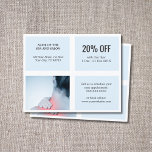 Elegant Clean White Blue Photo Massage Therapist Flyer<br><div class="desc">Elegant flyer,  sjabloon voor couponontwerp met professionele studio-foto's. Ideale marketingtool voor uw klanten. Deze flyer is volledig aanpasbaar,  u kunt uw persoonlijke gegevens er eenvoudig aan toevoegen. Neem contact met ons op als je hulp nodig hebt om het aan te passen. U kunt dit product met visitekaartjes aanpassen.</div>
