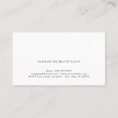 Elegant Clean White Faux Gold Scissors Referral (Achterkant)